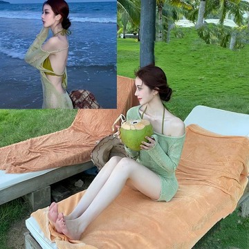 海邊優選🍋 2024款bikini辣妹比基尼沙滩镂空罩衫超仙海边度假遮肉显瘦泳衣女 性感泳衣 泳衣 女