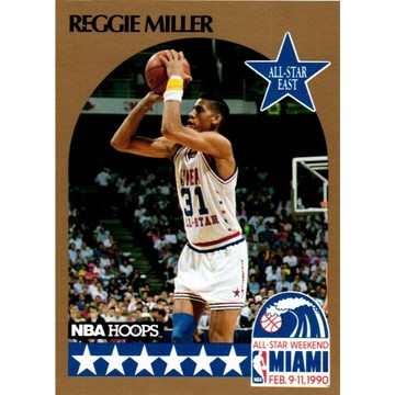 1990 NBA HOOPS ALL-STAR REGINALD WAYNE MILLER #7 球員卡 印第安納溜馬