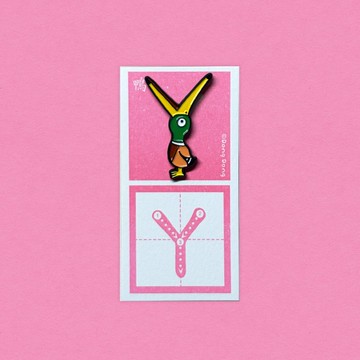 鴨子的ㄚ / 銅烤漆金屬徽章