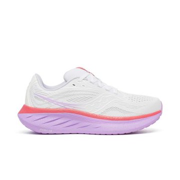Saucony Ride 18 [S11000-240] 女 慢跑鞋 彈力 支撐 緩震 索康尼 白 紫