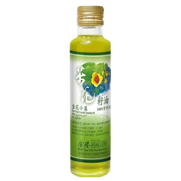 金椿茶油工坊 金花小菓茶花籽油 300ml  1瓶