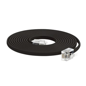 Neon 台灣霓虹 無氧銅線28AWG4芯電話扁平線 RJ11 6P4C 厚薄均勻  UL20251