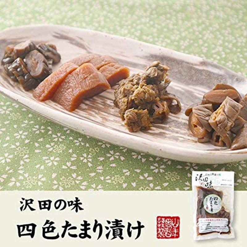 国産原料使用沢田の味 四色たまり漬 140g×6袋セット 巣鴨のお茶屋さん 山年園