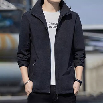 【 Heart:W 新職人】現+預 休閒情侶男款內加絨防潑水防風衝鋒外套(情侶/加絨/連帽)