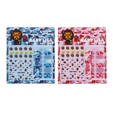 AirRoom 正品 2026SS A BATHING APE BAPE BABYNAIL SET 迷彩 指甲貼 假指甲