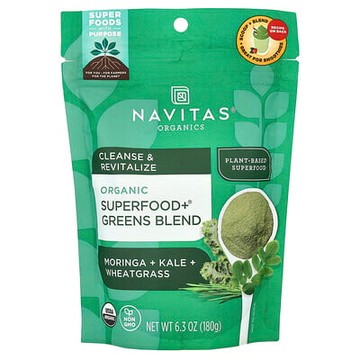 Navitas Organics, 有機 Superfood+® Greens 混合物，6.3 盎司（180 克）