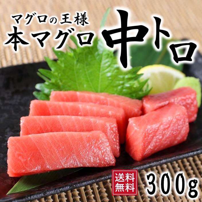 マグロ まぐろ ギフト 本マグロ中トロ サク 300g