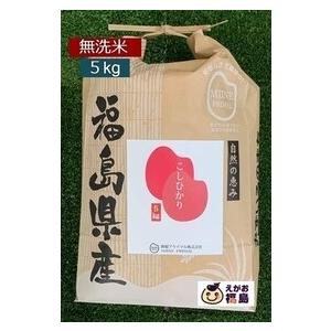 10%OFFクーポン 新米 お米 5Kg 無洗米 コシヒカリ こしひかり 福島県産 令和５年産 米袋 真空パック 一部地域、送料無料