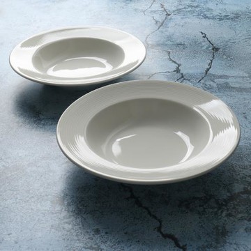 某牌孤品】釉下彩沙拉意面深盤【高端新骨瓷】陶瓷家用玉米濃湯盤