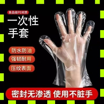 一次性手套 拋棄式手套 食品級手套 透明PE手套 料理手套 餐飲一次性手套 防水防油手套 美容美髮手套 家用清潔手套