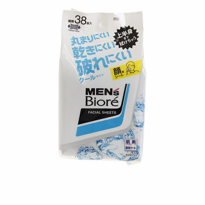 メンズビオレ 洗顔シート クールタイプ 38枚入 通販 Lineポイント最大1 0 Get Lineショッピング
