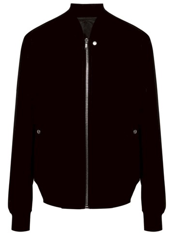 Rick Owens Crepe Wool Bomber Jacket