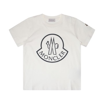 Moncler - White Cotton Logo T-shirt