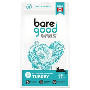 bare good 真原力 無穀健康貓糧  原野火雞  1.81kg  1袋