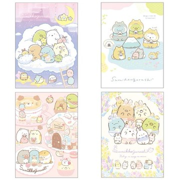 【第2件0元】角落生物-小夥伴 方格筆記本(E) 16K-星空/野餐/糖果屋/兔子