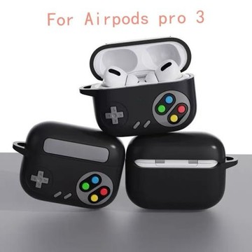 適用新款airpods pro 2保護套蘋果創意游戲機耳機軟殼硅膠防摔套