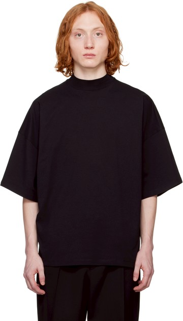 Jil Sander 黑色企领 T 恤