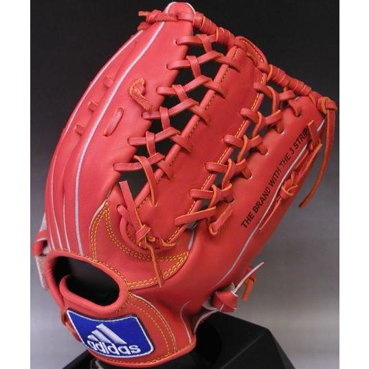 一般軟式グローブ 外野手用 アディダス 右投げ オレンジ