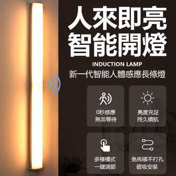 磁吸感應燈 銀色暖光 15CM 充電感應燈 小夜燈 感應燈 LED 小夜燈 人體感應燈 智能LED感應燈 紅外線 露營燈
