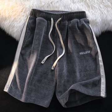 短褲男美式復古高街褲子ins潮流寬松五分褲夏季男褲直筒休閑中褲