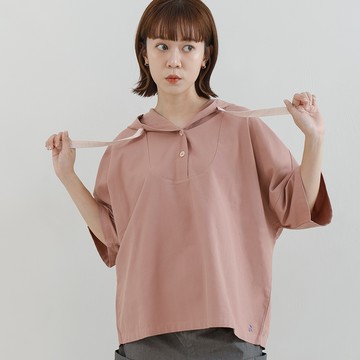 a la sha V領連帽上衣