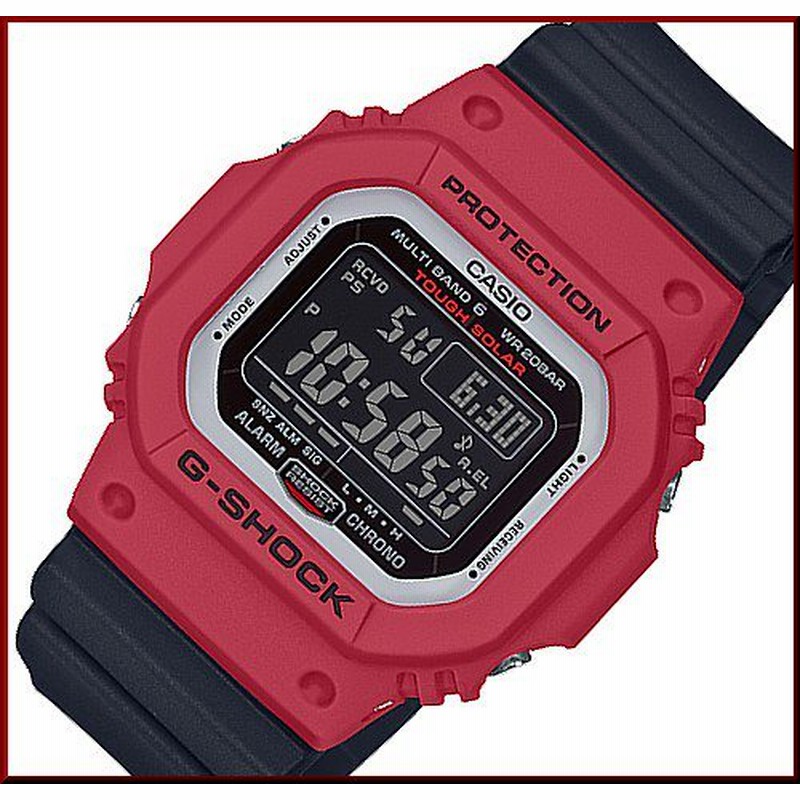 Casio G Shock カシオ Gショック ソーラー電波腕時計 マルチバンド6 ブラック レッド 海外モデル Gw M5610rb 4 通販 Lineポイント最大1 0 Get Lineショッピング