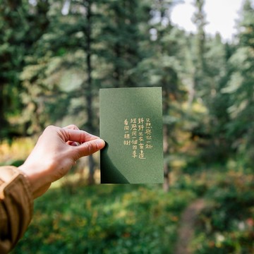 荒涼手記。與你一起經歷同一個四季 文字明信片 青青的島