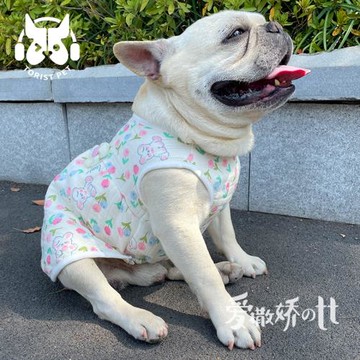 TT寵物衣服春秋ins日韓清新可愛貓咪狗狗法斗居家睡衣