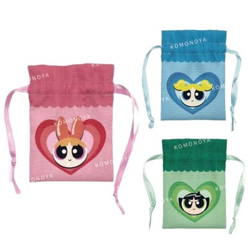 小禮堂 飛天小女警 束口收納袋 (大臉款) 花花 泡泡 毛毛