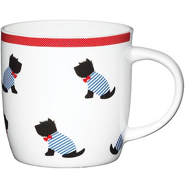 《KitchenCraft》骨瓷馬克杯-雪納瑞425ml-- 水杯 茶杯 咖啡杯