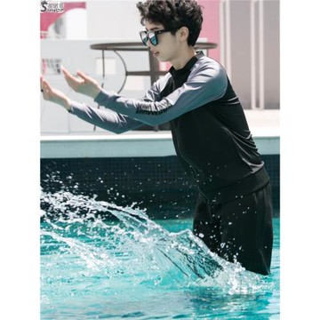 圣諾菲束胸中性潛水服快干防曬溫泉游泳寬松水母衣束胸泳衣