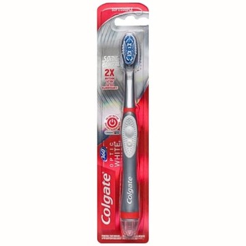 Toothbrush Optic White Gray Child Soft Case of 12 by Colgate