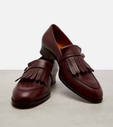 Loro Piana Pennan fringed leather loafers