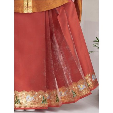 {海馬踏浪}馬上有錢花馬年漢服馬面裙 新色爆閃紗 四季款云裾霞綺