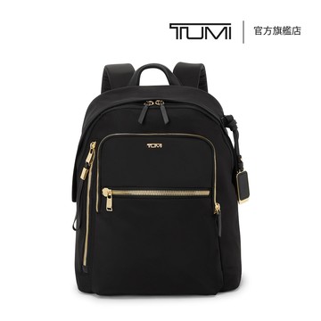 TUMI Voyageur Halsey 都會休閒後背包 - 黑金色