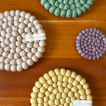 圓圓好日 — 家的顏色 •羊毛氈大圓墊