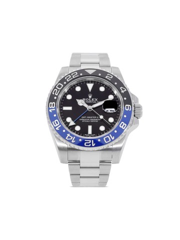 Rolex - 2018 pre-owned GMT-Master II 40mm - unisex - stainless steel - One Size - BLACK