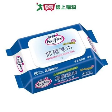 安親 抑菌濕巾(加蓋)80抽【愛買】