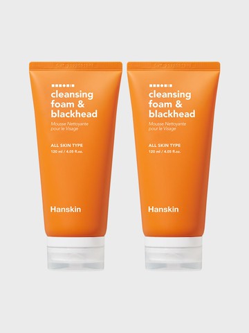 Hanskin Cleansing Foam & Black Head 120ml 2p