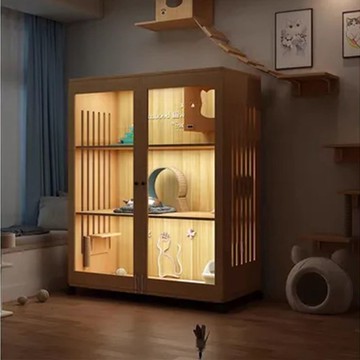 貓籠寵物櫃貓別墅家用室內貓窩貓屋超大自由空間貓咪房子貓舍櫃子