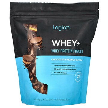 Legion Athletics, 乳清+。乳清蛋白質粉，巧克力花生醬，2.13 磅（966 克）