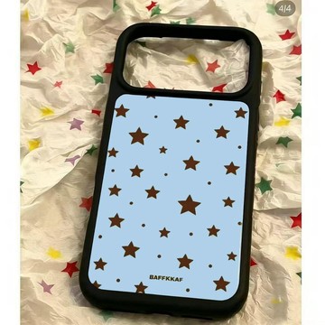 星星插畫iPhone17ProMax蘋果手機殼15/16全包式軟殼磨砂網紅ins風