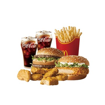 【麥當勞】大麥克+勁辣鷄腿堡+麥克鷄塊6塊+薯條(大)+可樂(中)x2好禮即享券