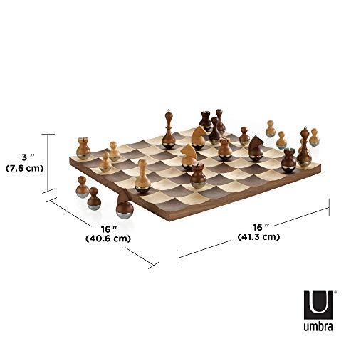 umbra チェスセット 木製 ウォルナット WOBLE 2377601656
