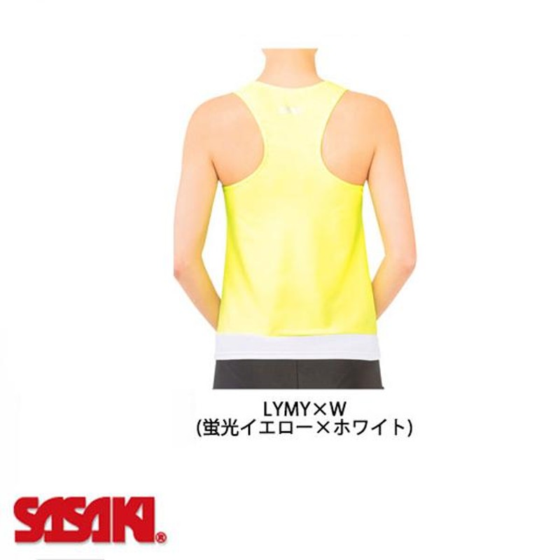 SASAKI ササキ Yバックトップ ルーズFIT・カップポケット付き (7048) 新体操 体操 エクササイズ トップス ウェア ストレッチ  吸汗速乾 LINEショッピング