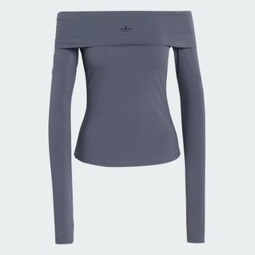Adidas 愛迪達 P Ess Ls T KE1077 女 長袖上衣 休閒長袖 黑 亞版 一字領 彈性 貼身