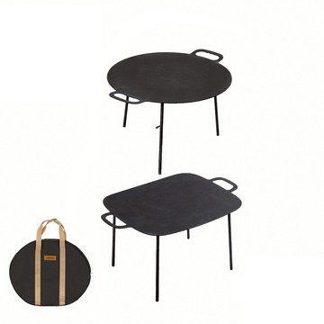 【Naturehike】玄鐵三腳/四腳支架不沾大烤盤 煎盤 附收納袋 燒烤 原廠公司貨一年保固