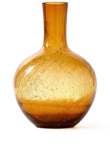 POLSPOTTEN - Ball Body glass vase (32cm) - unisex - glass - One Size - Yellow