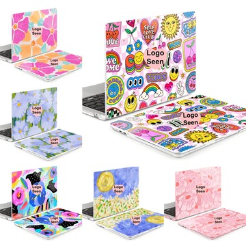 【現貨】創意印花保護套筆記本電腦保護套適用於 Macbook Air 13 14" 13.6" M2 M3 M4 A26