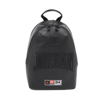 Nike 後背包 Jordan Monogram Mini 黑 皮革 JD2613006AD-002
